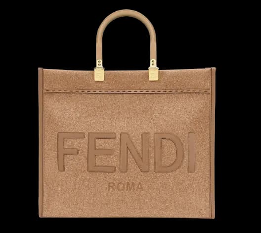 Túi Fendi Brown Flannel Shopper Bag 8BH386-AHJ9-F1F1T Túi Fendi Brown Flannel Shopper Bag 8BH386-AHJ9-F1F1T