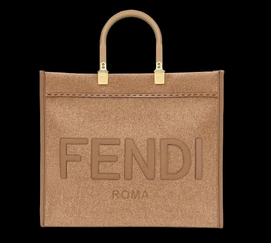 Túi Fendi Brown Flannel Shopper Bag 8BH386-AHJ9-F1F1T Túi Fendi Brown Flannel Shopper Bag 8BH386-AHJ9-F1F1T