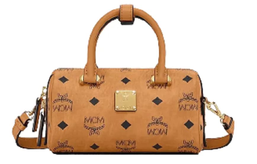 Túi MCM Mini Essential Boston Bag In Visetos Original Cognac MWBAASE03CO001 Túi MCM Mini Essential Boston Bag In Visetos Original Cognac MWBAASE03CO001