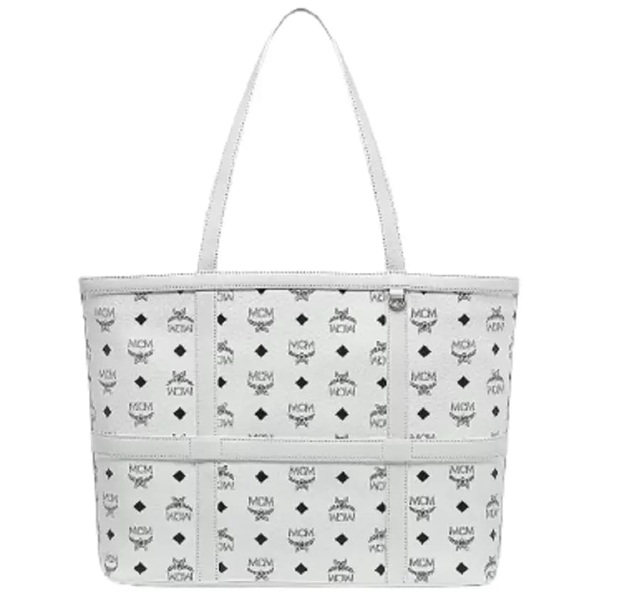 Túi MCM Medium Delmy Shopper In Visetos White MWPBSER01WT001 Túi MCM Medium Delmy Shopper In Visetos White MWPBSER01WT001