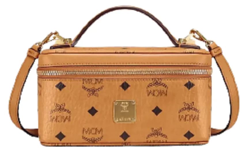 Túi MCM Mini Rockstar Vanity Case In Visetos Original Cognac MWRAAVI01CO001 Túi MCM Mini Rockstar Vanity Case In Visetos Original Cognac MWRAAVI01CO001