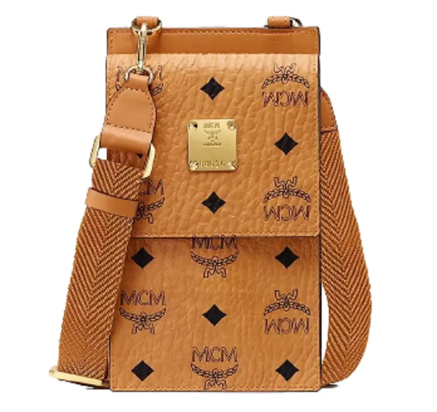 Túi MCM Crossbody Phone Case Original 'Cognac' Túi MCM Crossbody Phone Case Original 'Cognac'