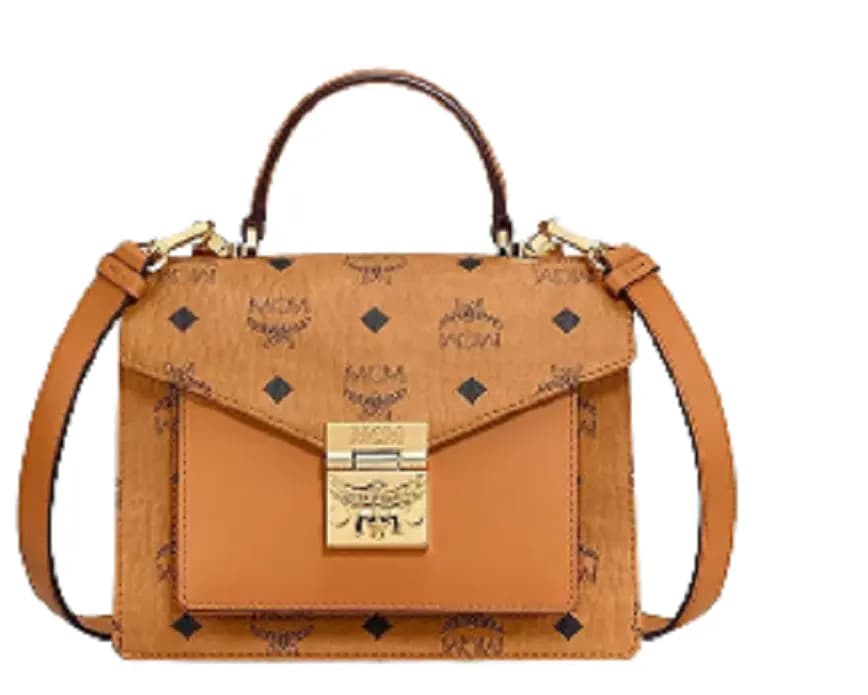 Túi MCM Patricia Satchel In Visetos Cognac MWEAAPA02CO001 Túi MCM Patricia Satchel In Visetos Cognac MWEAAPA02CO001