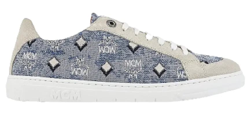 Giày MCM 37 IT Lo Sneakers Jacquard Monogram Blue MESBATQ02LU037 Giày MCM 37 IT Lo Sneakers Jacquard Monogram Blue MESBATQ02LU037