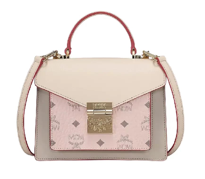 Túi MCM Patricia Satchel Visetos Pink MWE9SPA26IH001 Túi MCM Patricia Satchel Visetos Pink MWE9SPA26IH001