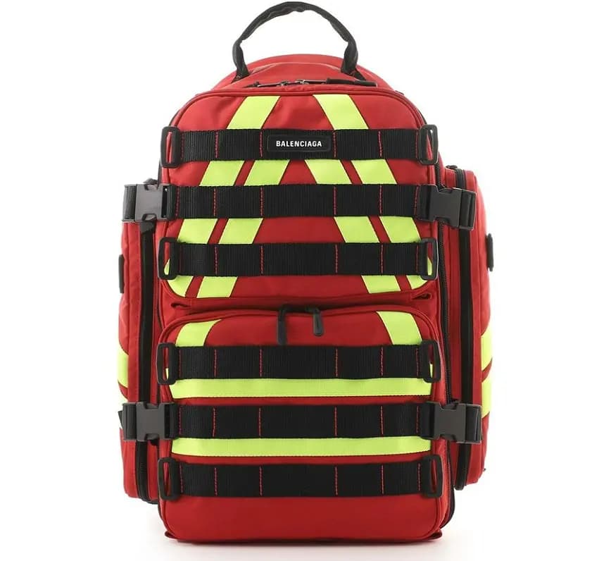 Balo Balenciaga Fire Logo Nylon 'Bright Red' 658058-2BKJX-6406 Balo Balenciaga Fire Logo Nylon 'Bright Red' 658058-2BKJX-6406