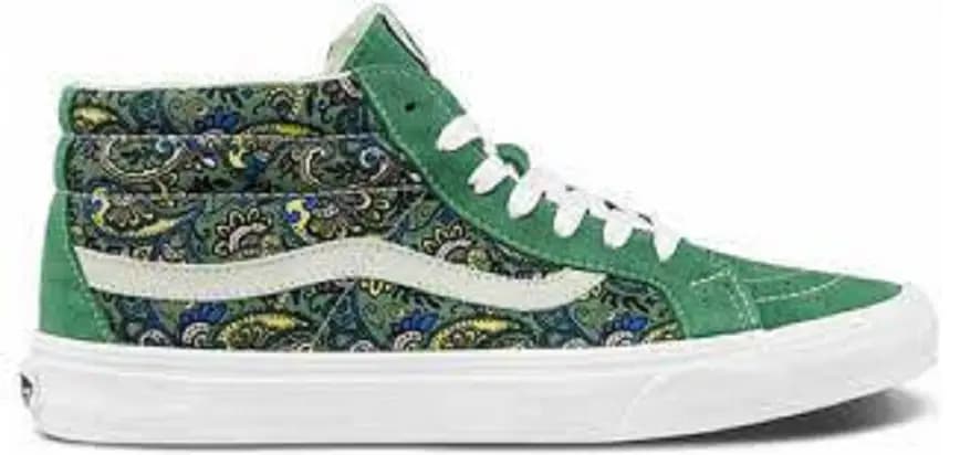 Giày Vans Sk8-mid Reissue Paisley 'Green White' VN0A391F6TM Giày Vans Sk8-mid Reissue Paisley 'Green White' VN0A391F6TM
