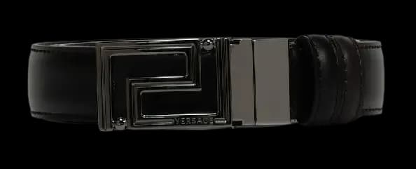 Thắt lưng Versace Men's Logo Leather Belt Black Brown P00485970 Thắt lưng Versace Men's Logo Leather Belt Black Brown P00485970