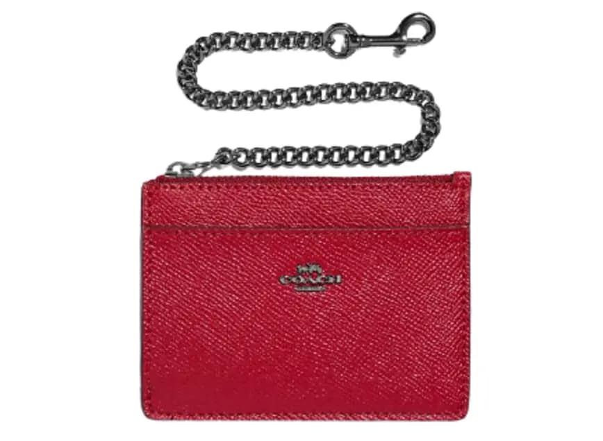 Ví Coach Chain Card Case Red Apple 76539 Ví Coach Chain Card Case Red Apple 76539