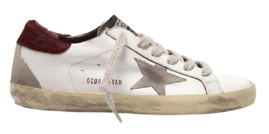 Giày Golden Goose Super Star 'Burgundy Pony' G35WS590-R52 Giày Golden Goose Super Star 'Burgundy Pony' G35WS590-R52