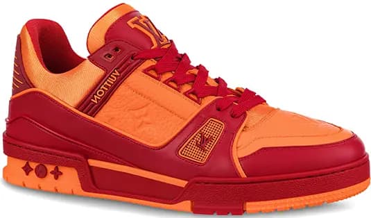 Giày Louis Vuitton Trainer Sneaker Red Orange 1A8WDZ Giày Louis Vuitton Trainer Sneaker Red Orange 1A8WDZ
