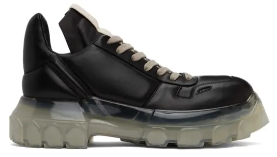 Giày Rick Owens Black Maximal Lace-Up Shoes For Men RU20F3887LSD-90 — kich-thuoc: 39 Giày Rick Owens Black Maximal Lace-Up Shoes For Men RU20F3887LSD-90 — kich-thuoc: 39