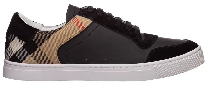 Giày Burberry Suede And House Check 'Black' 80241241 Giày Burberry Suede And House Check 'Black' 80241241