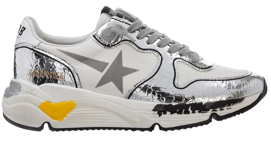 Giày Golden Goose Women's Sneakers Running White Silver GWF00126-F000327-80185 — kich-thuoc: lien-he-order Giày Golden Goose Women's Sneakers Running White Silver GWF00126-F000327-80185 — kich-thuoc: lien-he-order