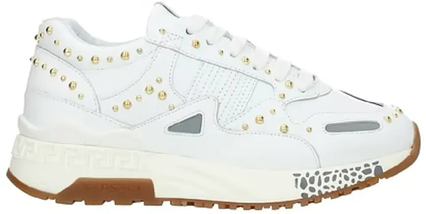 Giày Versace Sneakers Women Leather White DSR684D-DVR7G-D01O Giày Versace Sneakers Women Leather White DSR684D-DVR7G-D01O