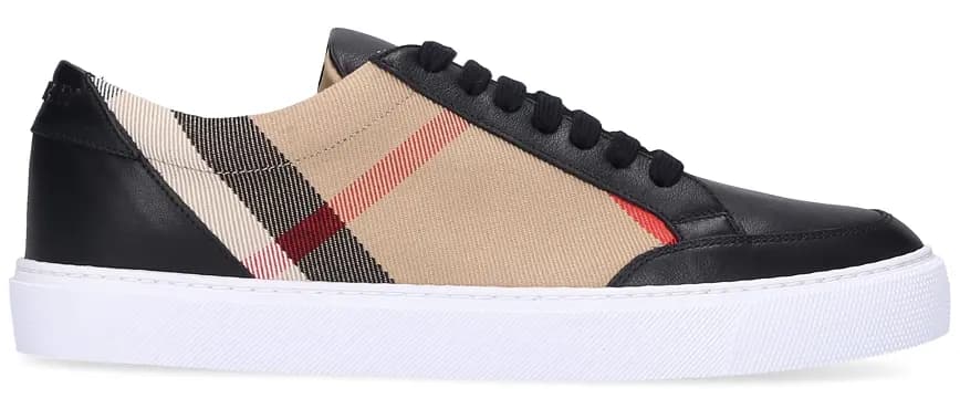 Giày Burberry House Check Black Beige 8024331 Giày Burberry House Check Black Beige 8024331