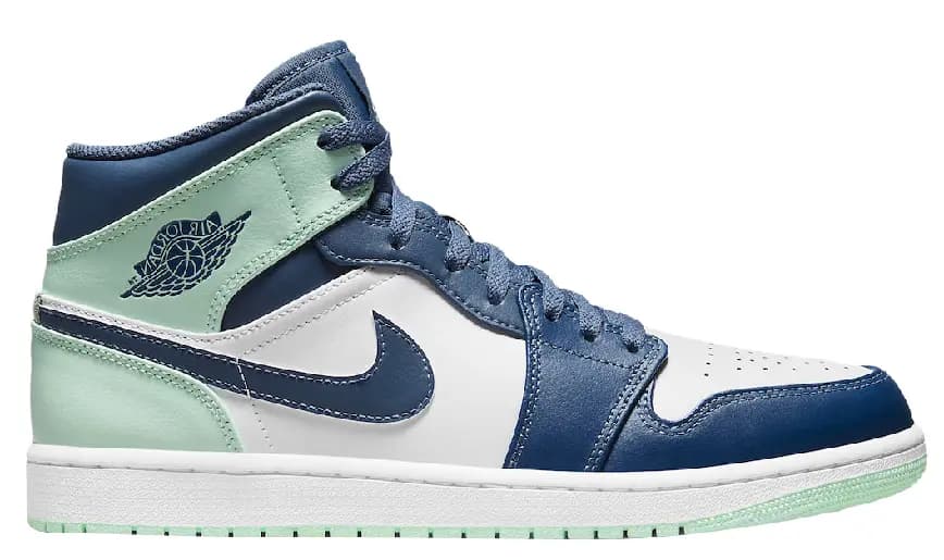 Giày Nike Air Jordan 1 Mid 'Blue Mint' 554724-413 Giày Nike Air Jordan 1 Mid 'Blue Mint' 554724-413