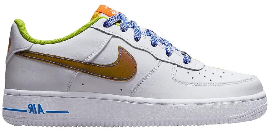 Giày Nike Air Force 1 Low GS Iridescent Swoosh DQ7767-100 Giày Nike Air Force 1 Low GS Iridescent Swoosh DQ7767-100