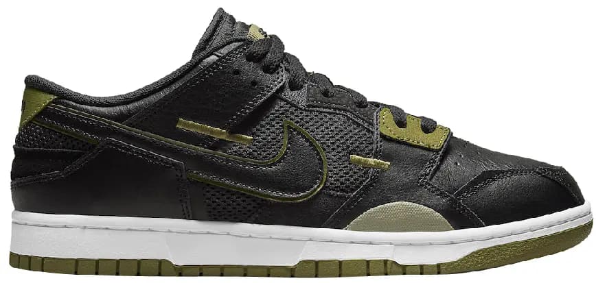 Giày Nike Dunk Low Scrap 'Black Olive' DM0128-001 Giày Nike Dunk Low Scrap 'Black Olive' DM0128-001