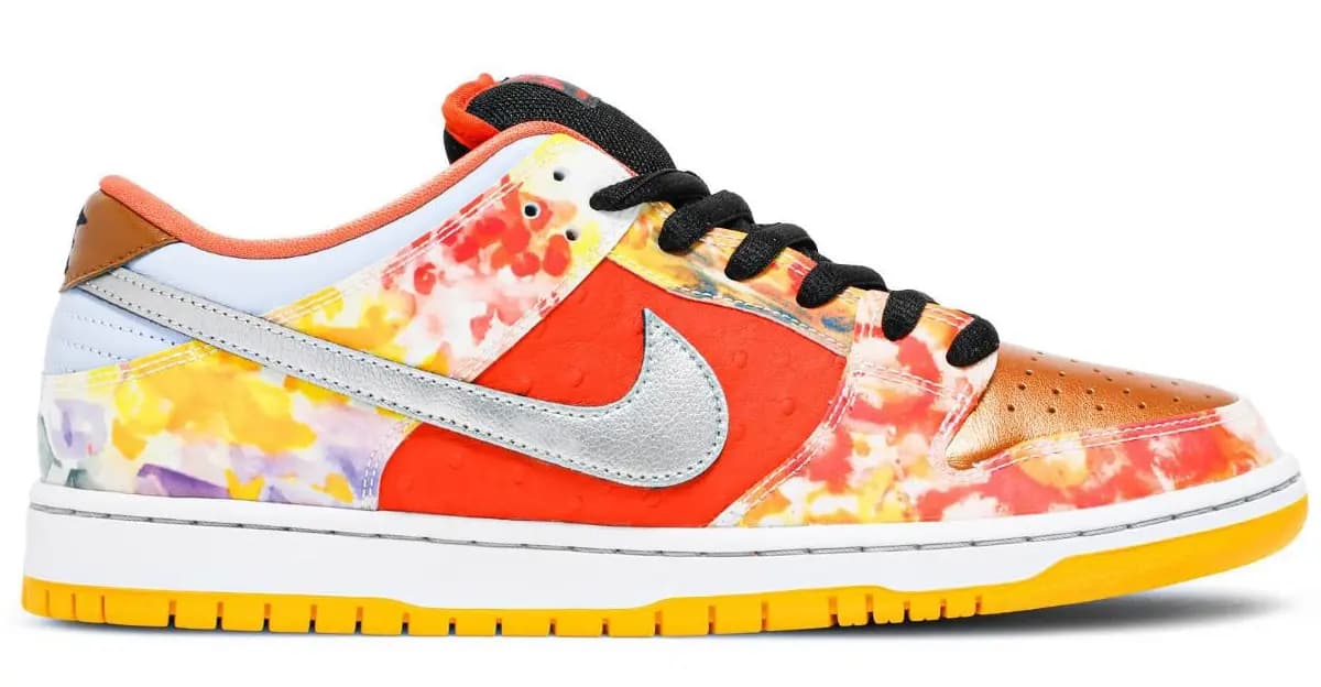 Giày Nike Jason Deng x Dunk Low Pro SB 'Street Hawker' CV1628-800 Giày Nike Jason Deng x Dunk Low Pro SB 'Street Hawker' CV1628-800