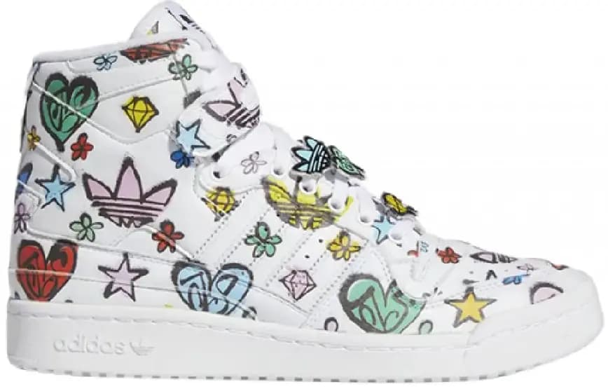 Giày Adidas Jeremy Scott Forum 84 High 'White Graffiti' HQ1128 Giày Adidas Jeremy Scott Forum 84 High 'White Graffiti' HQ1128