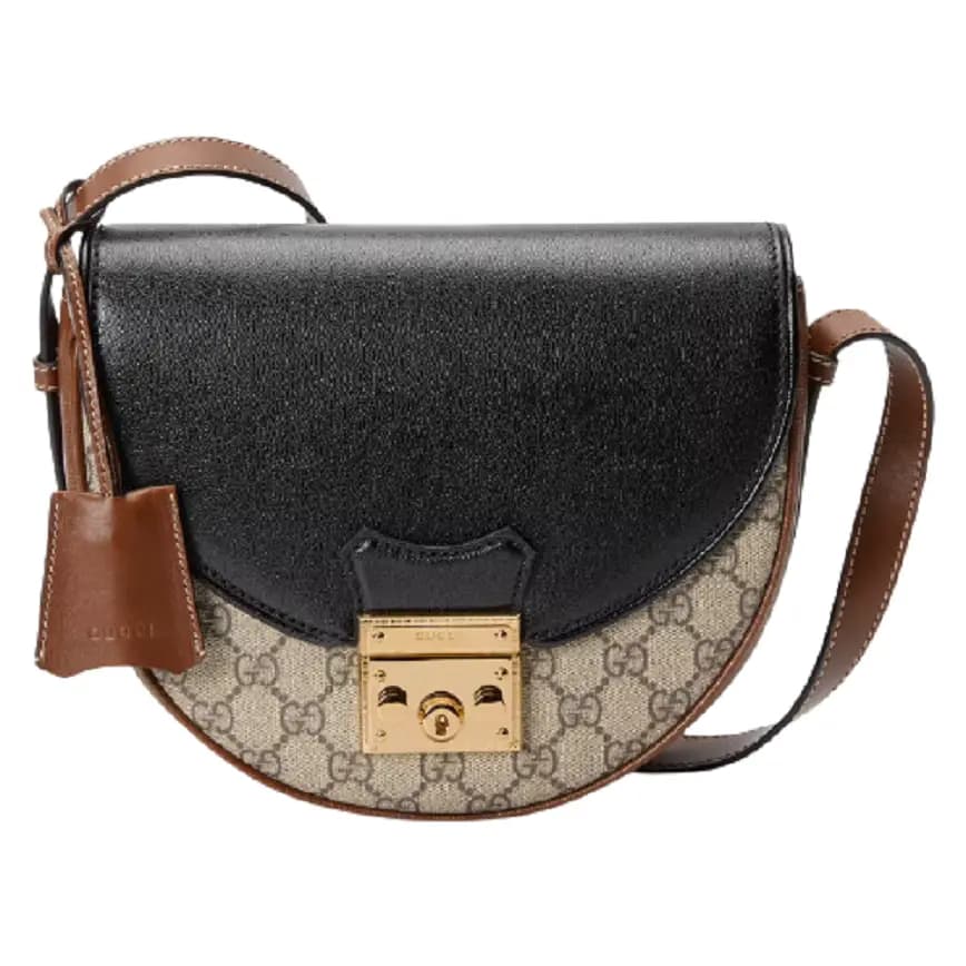 Túi Gucci Padlock Small Shoulder Brown And Black Leather 644524-HUHJG-9785 Túi Gucci Padlock Small Shoulder Brown And Black Leather 644524-HUHJG-9785