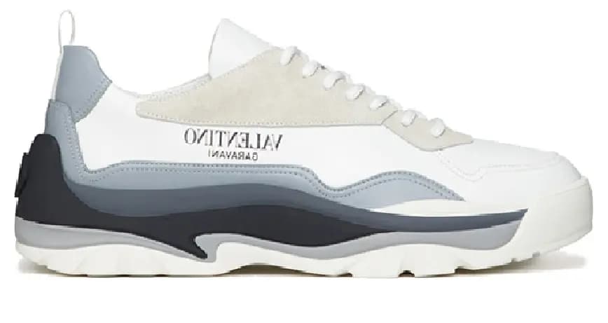 Giày Valentino Gumboy Sneaker In Leather Silver WY2S0B17MQBN77 Giày Valentino Gumboy Sneaker In Leather Silver WY2S0B17MQBN77