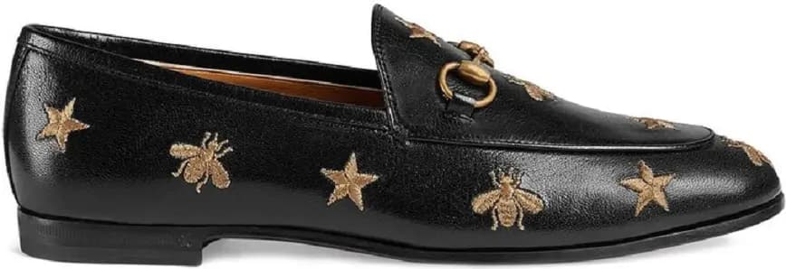 Giày Gucci Jordaan Embroidered Leather Loafer 505281-D3V00-1000 Giày Gucci Jordaan Embroidered Leather Loafer 505281-D3V00-1000
