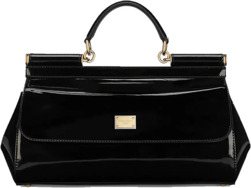 Túi Dolce & Gabbana Medium Polished Calfskin Sicily Bag 'Black' BB7117A103780999 Túi Dolce & Gabbana Medium Polished Calfskin Sicily Bag 'Black' BB7117A103780999