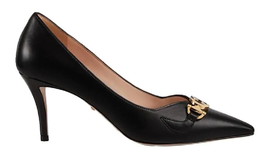 Giày Gucci Ladies Zumi Mid-Heel Pumps In Black 596860-C9D00-1000 Giày Gucci Ladies Zumi Mid-Heel Pumps In Black 596860-C9D00-1000