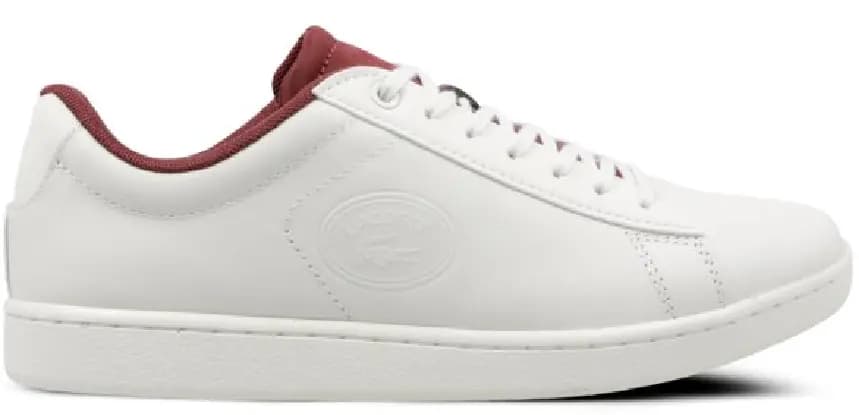 Giày Lacoste Wmns Carnaby Evo 418 2 Off-White Burgundy 7-36SPW0016OW9 Giày Lacoste Wmns Carnaby Evo 418 2 Off-White Burgundy 7-36SPW0016OW9
