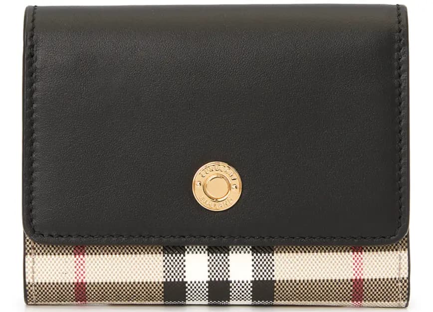 Ví Burberry Vintage Check Small 'Black' 8057976 Ví Burberry Vintage Check Small 'Black' 8057976