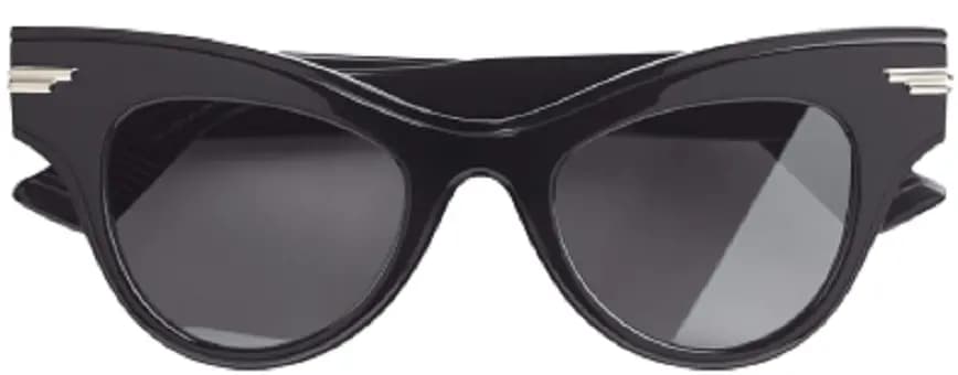 Kính Bottega Veneta Wing Black Silver 579058V23301010 Kính Bottega Veneta Wing Black Silver 579058V23301010