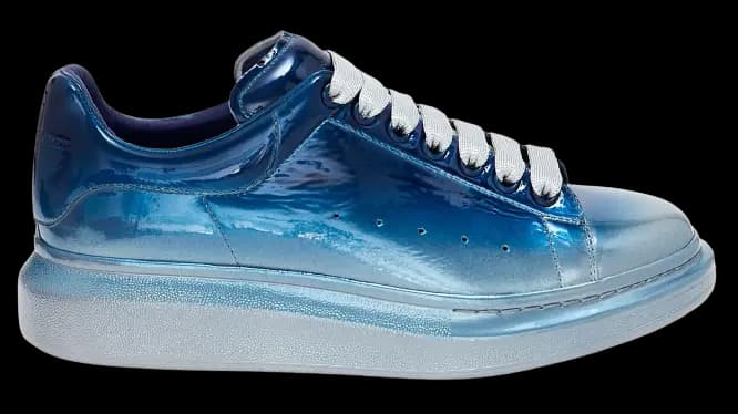 Giày Alexander McQueen Oversized Sneaker 'Silver Blue' 604244-WHXF1-8160 Giày Alexander McQueen Oversized Sneaker 'Silver Blue' 604244-WHXF1-8160
