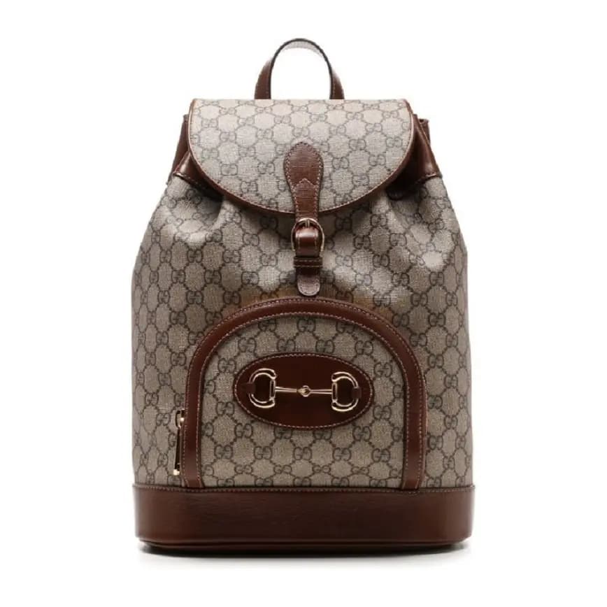 Balo Gucci 1955 Horsebit Backpack Large 620849 92TCG 8563 BRWSGR GUB9 Balo Gucci 1955 Horsebit Backpack Large 620849 92TCG 8563 BRWSGR GUB9