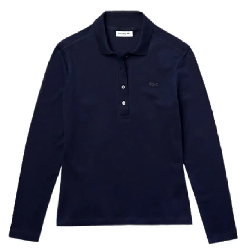 Áo Lacoste Women's 4-Button Slim Fit Long Sleeve Polo PF5464-20C-166 Áo Lacoste Women's 4-Button Slim Fit Long Sleeve Polo PF5464-20C-166