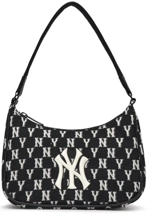 Túi MLB Monogram Hobo Bag New York Yankees Black 3ABQS012N-50BKS Túi MLB Monogram Hobo Bag New York Yankees Black 3ABQS012N-50BKS