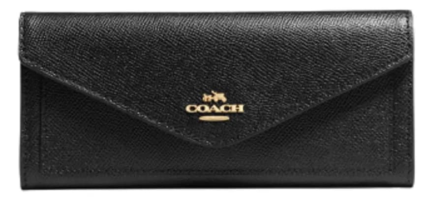 Ví Coach Soft Wallet Black Light Gold Ví Coach Soft Wallet Black Light Gold