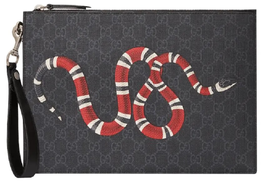 Túi Gucci Bestiary Pouch With Kingsnake 473904 GZN1N 1058 Túi Gucci Bestiary Pouch With Kingsnake 473904 GZN1N 1058