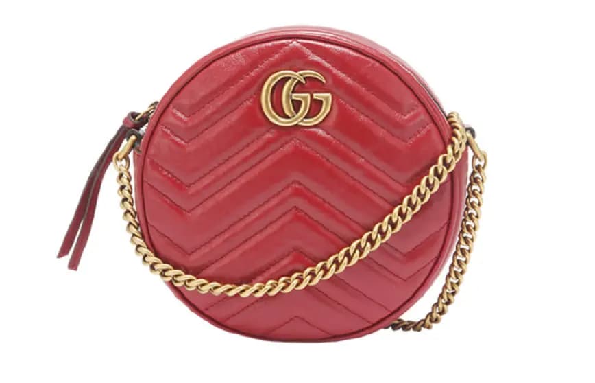 Túi Gucci GG Marmont Mini Leather Round Shoulder Bag 550154 0OLET 6438 Túi Gucci GG Marmont Mini Leather Round Shoulder Bag 550154 0OLET 6438