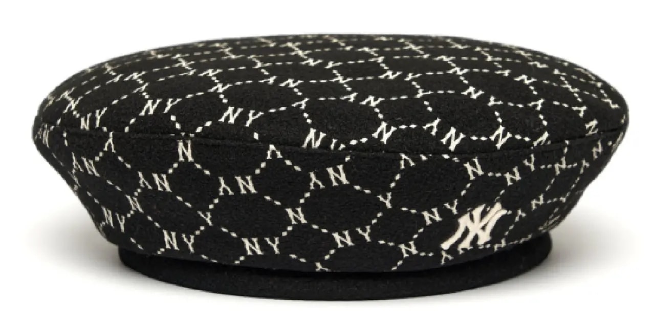 Mũ MLB Monogram Diamond Wool Beret 3ACBB0616-50BKS Mũ MLB Monogram Diamond Wool Beret 3ACBB0616-50BKS