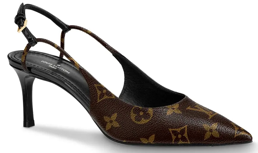 Giày Cao Gót Louis Vuitton Chérie Slingback Pumps 'Patent Monogram' 1A5BPP — kich-thuoc: lien-he-order Giày Cao Gót Louis Vuitton Chérie Slingback Pumps 'Patent Monogram' 1A5BPP — kich-thuoc: lien-he-order
