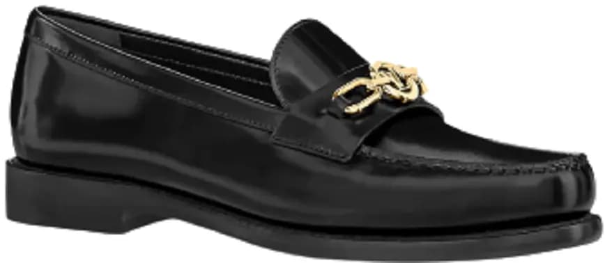 Giày Louis Vuitton Chess Flat Loafers 'Black' 1AA1X4 Giày Louis Vuitton Chess Flat Loafers 'Black' 1AA1X4