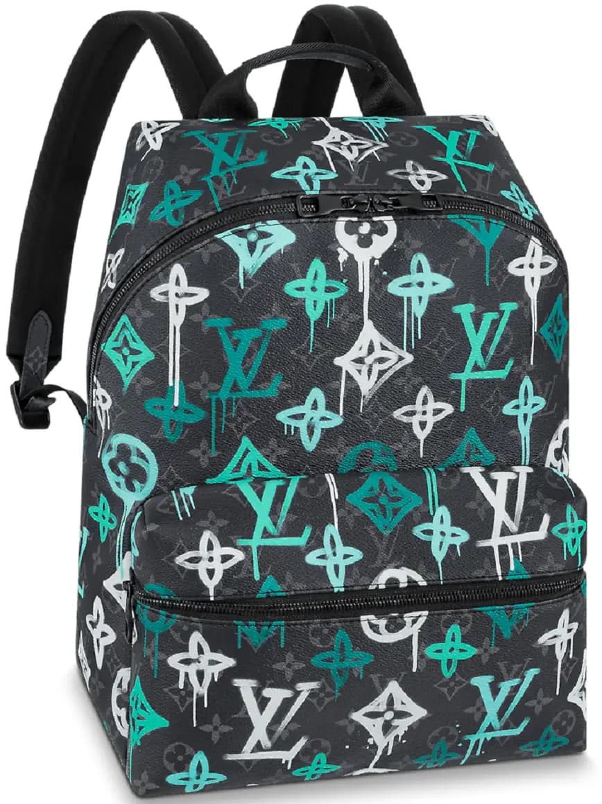 Balo Louis Vuitton Discovery Backpack 'Graffiti Green' M21395 Balo Louis Vuitton Discovery Backpack 'Graffiti Green' M21395