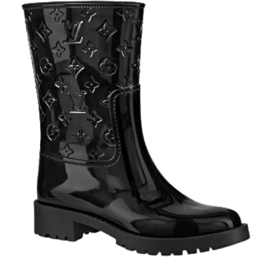 Giày Louis Vuitton Drops Flat Half Boots 'Black' 1A8QUZ Giày Louis Vuitton Drops Flat Half Boots 'Black' 1A8QUZ