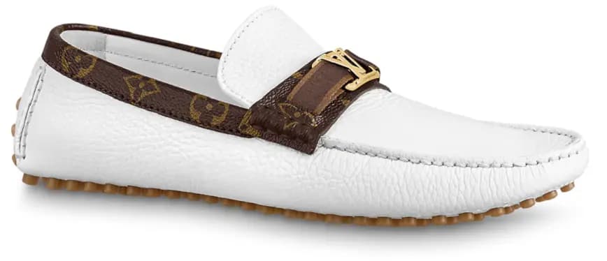 Giày Louis Vuitton Hockenheim Mocassins 'White' 1A9I6D Giày Louis Vuitton Hockenheim Mocassins 'White' 1A9I6D
