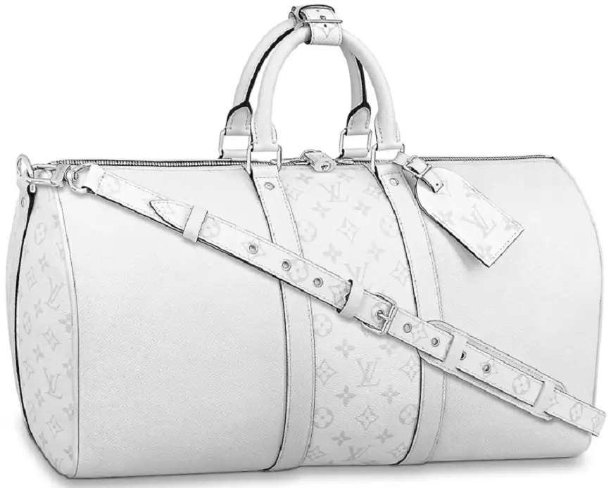 Túi Louis Vuitton Keepall Bandoulière 50 Bag 'Optic White' M30885 Túi Louis Vuitton Keepall Bandoulière 50 Bag 'Optic White' M30885