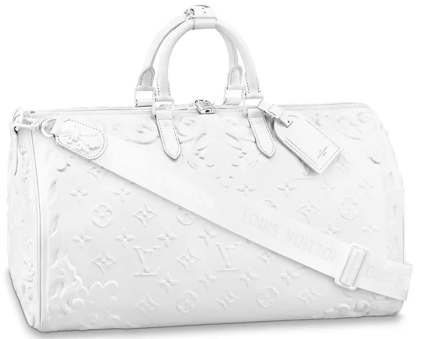 Túi Louis Vuitton Keepall Bandoulière 50 Bag 'White' M21845 Túi Louis Vuitton Keepall Bandoulière 50 Bag 'White' M21845