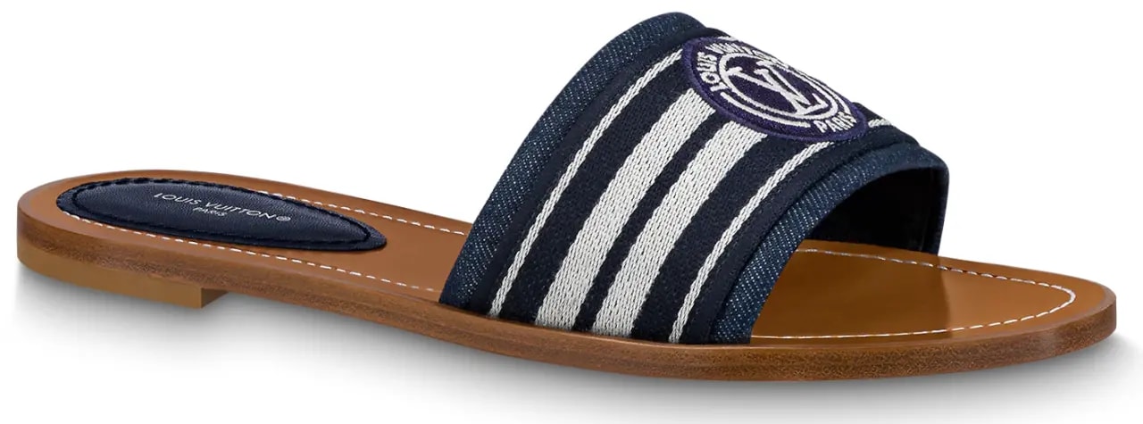 Dép Louis Vuitton Lock It Flat Mules 'Blue' 1AADIV — kich-thuoc: lien-he-order Dép Louis Vuitton Lock It Flat Mules 'Blue' 1AADIV — kich-thuoc: lien-he-order
