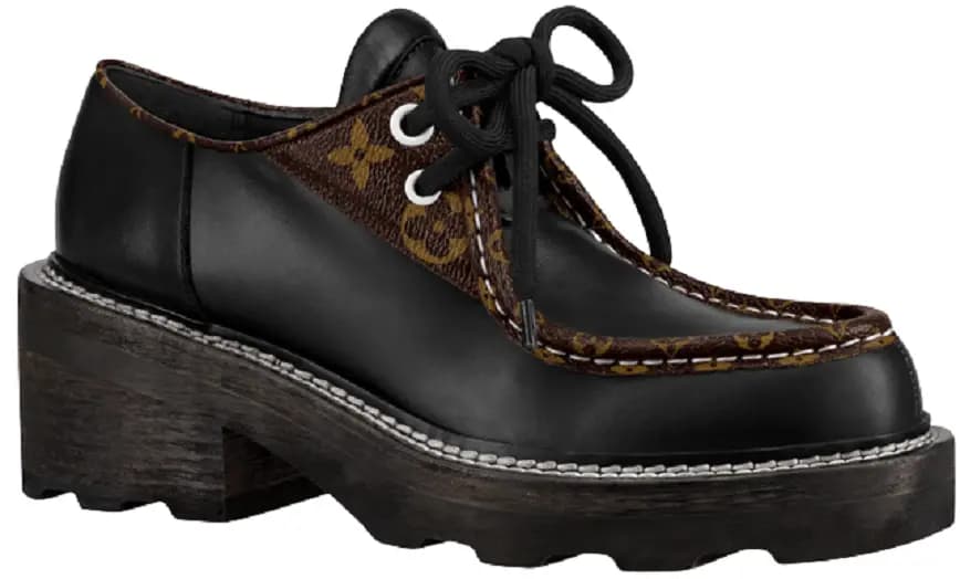Giày Louis Vuitton Beaubourg Platform 'Black' 1A5SOC Giày Louis Vuitton Beaubourg Platform 'Black' 1A5SOC